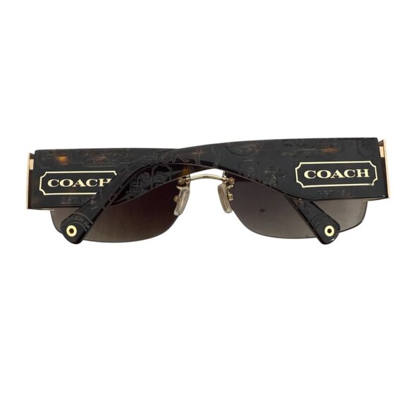 COACH Octavia S 350 Brushed Bronze Rectangle Women's Sunglasses MSRP $234.64 - Picture 9 of 15